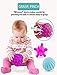 HILIROOM Textured Ball Set Baby | Sensory Balls Kids | Baby Squeeze Balls | Soft Balls Toddler Set of 6 Packs with BB Sounds for Babies Toddlers Boys Girls