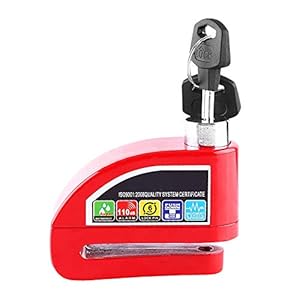 Diefstalbeveiliging voor motorfiets, remschijf, waterdicht, voor motorfiets, fiets, scooter, met akoestisch alarm 110 dB…