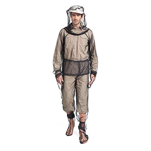 Shentesel Mosquito Insect Repellent Jacket Mesh Hooded Protective Suit for Fishing Camping - S/M - Thumbnail 5