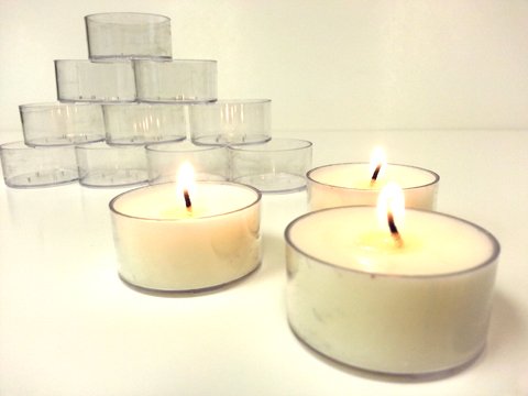 Polycarbonate Tealight Kit with Wicks (100)
