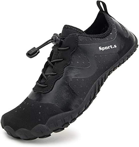 IKENIP Mens Womens Water Shoes Barefoot Quick Dry Aqua Wide Toe for Swim Yoga Exercise Hiking Beach Pool