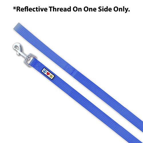 Pawtitas Pet / Puppy 6 - feet Reflective Dog Leash Extra Small / Small 5/8 inch Blue Matching Collar and Harness sold separately.