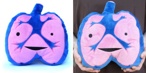 LOUD LUNGS Designer Plush Figure - I Lung Rock n' Roll! from the I Heart Guts Series