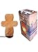 JIC Gem Himalayan Salt Rock Lamp Cross Shaped Large 7-9 Lbs Hand Carved Salt Lamp with Dimmer Switch and Bulbs