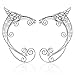 OwMell 1 Pair Elven Ear Cuffs Filigree Cosplay Fairy Elf Ear Cuffs Fantasy Costume Ears