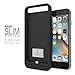 1byone 3,100 mAh Battery Case for iPhone 6 / 6s, External Protective Charging Case with 2 Colors Frames (Apple MFi Certified), Black