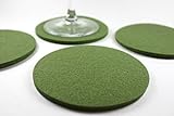 Round Felt Drink Coaster in 5mm Thick Virgin Merino