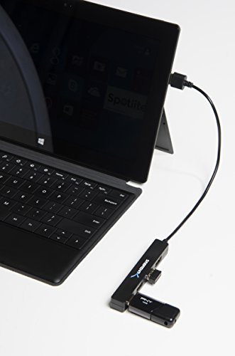 Sabrent 4 Port Portable USB 2.0 Hub (9.5" cable) for Ultra Book, MacBook Air, Windows 8 Tablet PC (HB-MCRM)
