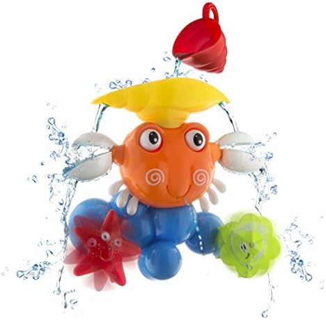 Playboom Baby Bath Toy - Waterfall Water Station with Stackable Cup by Enhance Your Baby’s Thinking Ability and Creativity Great Toy For Boys - Girls-Toddlers