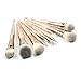Mermaid Makeup Brush Set, COLOR CLEANER Premium Beauty Cosmetic Tools 10 Pcs Professional Eye Shadow Eyeliner Foundation Blush Lip Brushes Powder Concealer Brushes (Gold)