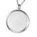 VALYRIA Monogram K Aromatherapy Essential Oil Diffuser Necklace-Stainless Steel Letter Locket Pendant with 11 Refill Pads