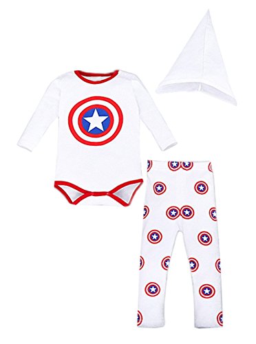 StylesILove Infant Toddler Baby Boy Super Hero 3-piece Costume Clothing Set