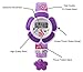 TOPCABIN Kid Children Girls Novelty Cute Flower Shape Digital Watch Purple