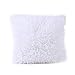 Super Soft Throw Pillow Case Cover Plush, FreshZone Christmas Pillow Covers 16x16 Xmas Pillow Case Decorative (White)