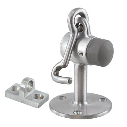 Aluminum Floor Door Stop w/ Hook