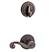 Kwikset Lido Keyed Entry Lever and Single Cylinder Deadbolt Combo Pack with Microban Antimicrobial Protection featuring SmartKey Security in Venetian Bronze (99910-047)