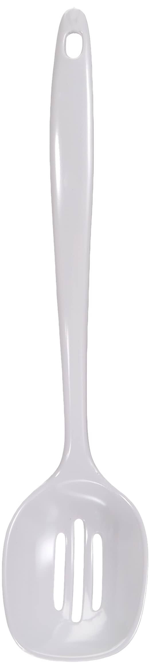 Lacor 63603 Melamine Classic Slotted Ladle, 30 cm, White