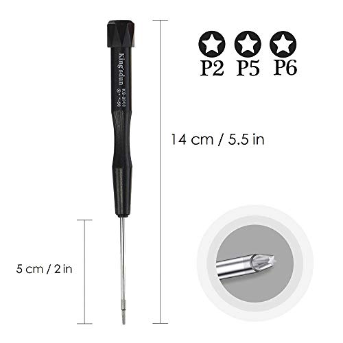 fixinus Portable Set of 3 Pentalobe Screwdrivers for Apple iPhone MacBook Pro Air Retina with 5 Star 0.8 1.2 1.5 or P2 P5 P6 or TS1 TS4 TS5 (Pentalobe)