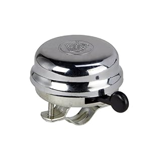fischer Unisex Chrome Bicycle Bell, Silver/Chrome-Plated, One Size EU