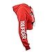 U-WARDROBE Casual Hoodie Literal Printing Sport Crop Top Sweatshirt Jumper Pullover Tops Red M