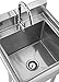 TRINITY Stainless Steel Utility Sink, 23.3