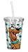 Spoontiques Scooby Doo Cup with Straw, Clear