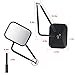 Rectangular Door Off Mirror Adventure Door Hinge Side View Mirrors Compatible for 2007-2018 Wrangler JK JKU CL JLU, 1Pair-Textured Black