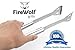 Barbeque Tongs by FireWolf Grills. Stainless Steel BBQ Tongs (33.5cm) for the Professional Grill Chef. Leading Barbecue and Grilling Tools also from FireWolf Grills to Complete the Set: Spatula, Fork & Grill Brush.Lifetime Quality Guarantee