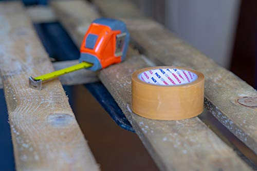 Pack of America 6 Rolls G.Brown Packing and Shipping Tape 55 Yards 1.88" 1.8 Mil Multipurpose Eco Adhesive Tapes for Moving Boxes, Carton Sealing, Home & Office Mailing, Commercial Warehouse Depot