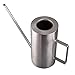 IMEEA Watering Can Stainless Steel SUS304 Long Spout Cylindrical Brushed Modern Style, 50oz/1.5L