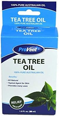 Provent 100% Pure Tea Tree Essential Oil Natural Premium Melaleuca Alternifolia Therapeutic Grade undiluted with Antifungal Antibacterial Benefits and Aromatherapy, 1 fl. oz.