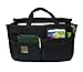 RW Collections Handbag Organizer, Liner, Sturdy Nylon Purse Insert (Medium, Black)