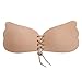 Quintina Women's Deep V-shaped Rope Backless Strapless Adhesive Invisible Push up Bra