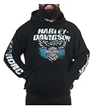 Harley-Davidson Men's 115th Anniversary Lineage Pullover Hoodie, Black