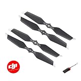2 Pairs DJI Genuine 8331 Low Noise Propellers for Mavic Pro Platinum with Propeller Bags (Silver Tip)