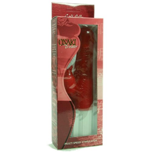 Osaki Twister Beaver Jelly Vibe, 9 Inch, Hot Red