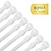 Tension Rods - 8 Pack Cupboard Bars Tensions Rod Curtain Rod Closet Rod 28