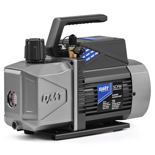Orion Motor Tech - Bomba de vacío A2L de 2 etapas, 8.5 m³/h (5 cfm) 1/2 hp, bomba de vacío a prueba de encendido sin chispas de dos etapas para R1234yf R32 R134a R22 R410A con vacío final de 1.5