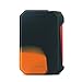 DSC-Mart Texture Case for Smok G-priv, Protective Silicone Skin SMOK G PRIV Rubber Cover Sleeve Wrap Gel Fits Smok Gpriv 220W Mod (Black-Orange)