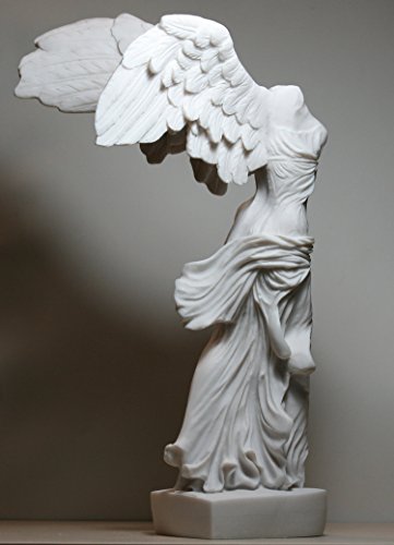 greekartshop Winged Nike Victory of Samothrace Goddess Cast Marble Statue Sculpture 14.17΄΄ - Thumbnail 5