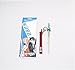Sword Art Online SAO Kirigaya Kazuto Kirito Yuki Asuna Keychain Key Ring (White)