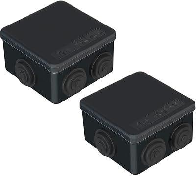 AVARTEK 2x IP55 Waterproof Junction Box Outdoor Electrical Project Enclosure