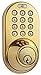 MiLocks DF-02P Keyless Entry Deadbolt Door Lock with Electronic Digital Keypad Entry, Polished Brass , Yellow