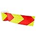 viewm Waterproof Reflective Pavement Marking Tape Outdoor Hazard Safety Caution Reflection Tape Warning Arrow Sticker, 2 Inch x 3.28 Yard / 5cm x 3.0m Per Roll, 3 Rolls, High Visibility Red & Yellow
