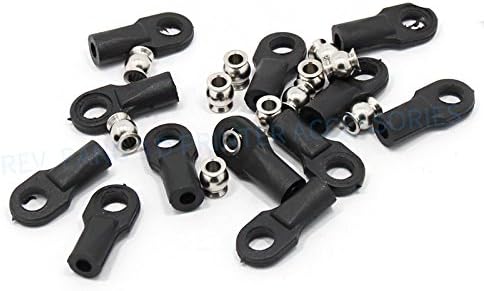 Mustwell 12pcs 1/10 E-REVO REVO Summit 5347 Rod Ends Large with Hollow Balls for Kossel Delta 3D Printer