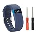 Newest Fitbit Charge HR Band, BeneStellar Silicone Replacement Small Large Band Bracelet Strap for Fitbit Charge HR Wireless Activity Wristband, Blue, Small
