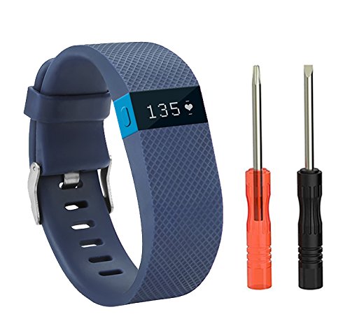 Newest Fitbit Charge HR Band, BeneStellar Silicone Replacement Small Large Band Bracelet Strap for Fitbit Charge HR Wireless Activity Wristband, Blue, Small Newest Fitbit Charge HR Band, BeneStellar Silicone Replacement Small Large Band Bracelet Strap for Fitbit Charge HR Wireless Activity Wristband, Blue, Small
