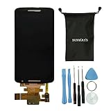Sunways LCD Display Touch Digitizer Screen Replacement For Motorola X Play X3 XT1562 XT1563 With device opening tools(Black)
