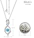 ELDA & CO. Birthday Gifts for Wife March Birthstone Blue Aquamarine Necklace Mom Women Forever Love Infinity Sterling Silver Jewelry