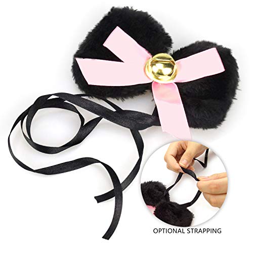 Cat Cosplay Costume Kitten Tail Ears Collar Paws Gloves Anime Lolita Gothic Set Black - Thumbnail 5